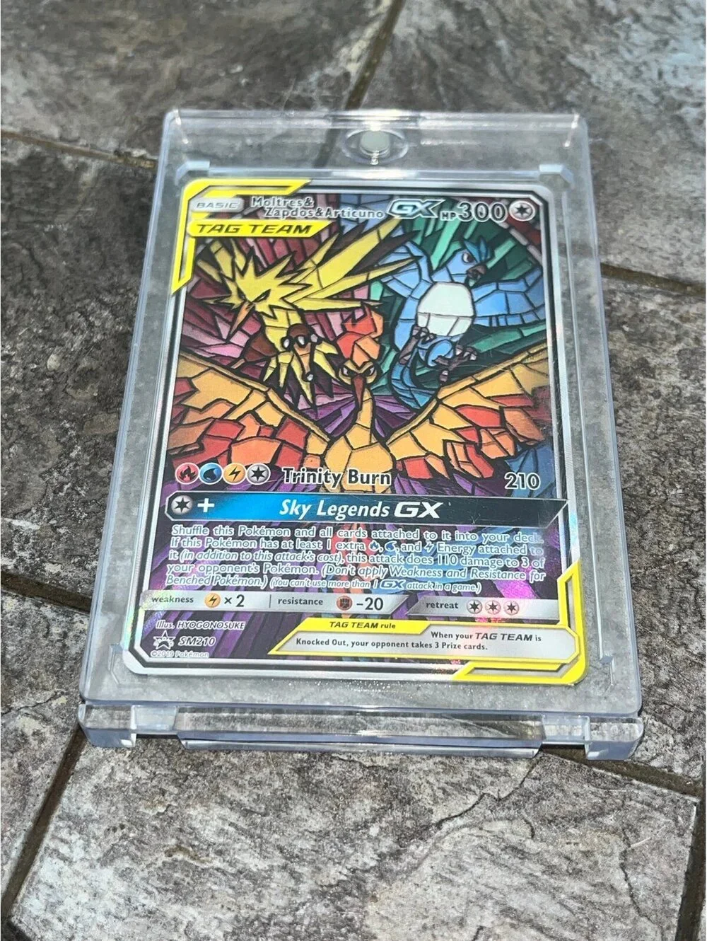 Pokemon Moltres & Zapdos & Articuno GX SM210 Mint